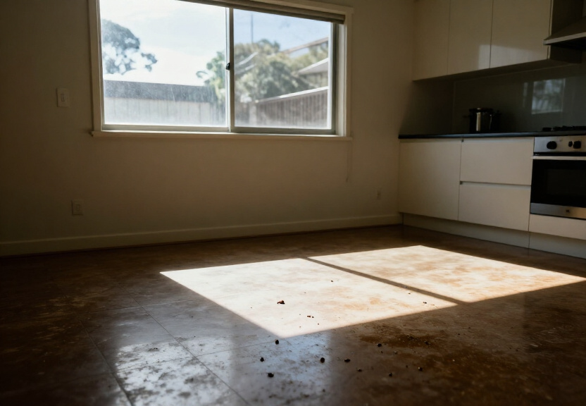 Cockroach infestation in a Lansvale kitchen before treatment